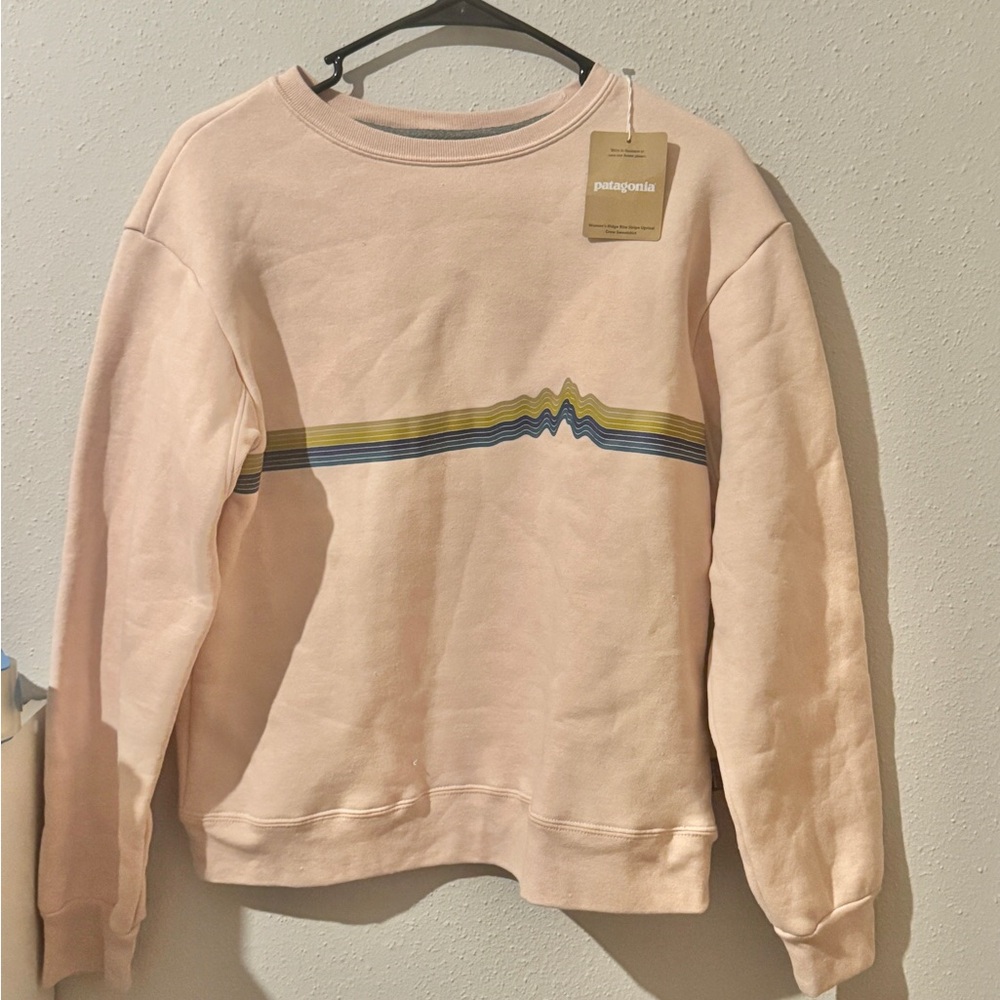 Patagonia Peachy Pink Fleece Lined Uprisal Crewneck NWT